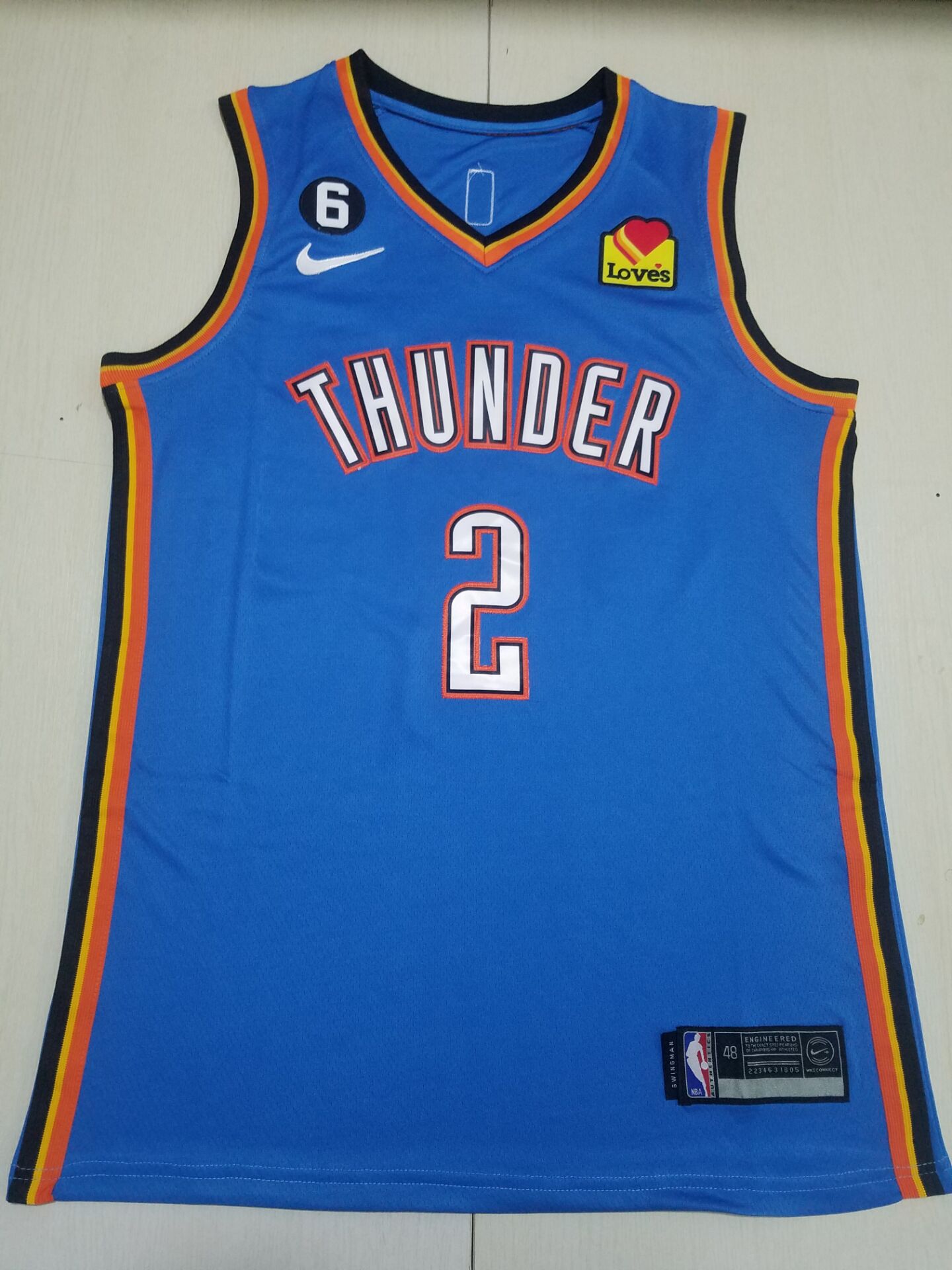 Men Oklahoma City Thunder #2 Shai Gilgeous-Alexander Blue Nike 2022 NBA Jersey->miami dolphins->NFL Jersey